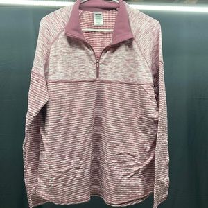 Pink maroon avia partial zip up XXL